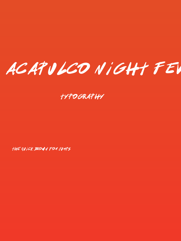 Acapulco Night Fever Poster