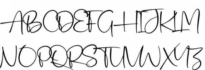 Acardia-Regular Schriftart Groß