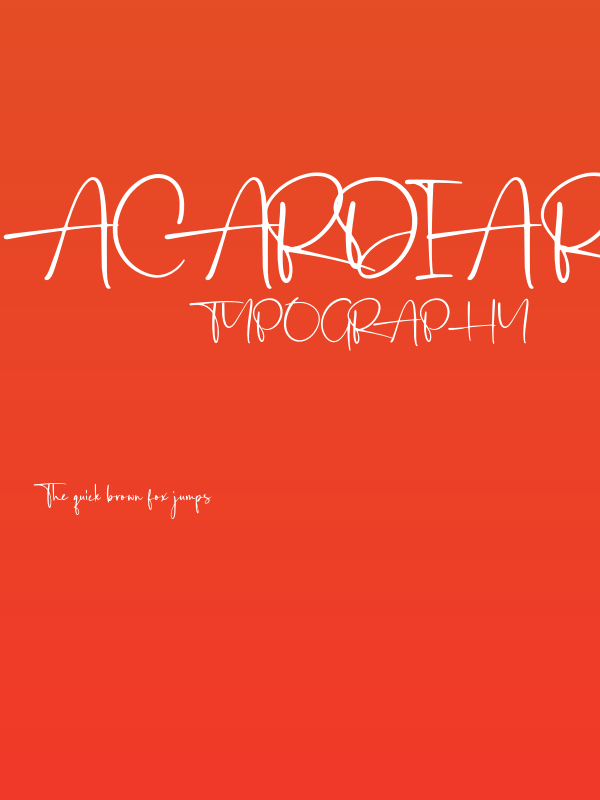 Acardia-Regular Poster