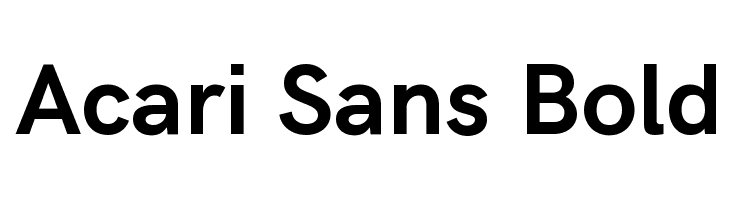 Acari Sans Bold फ़ॉन्ट