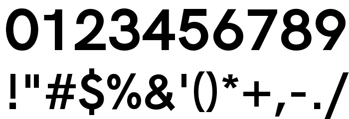 Acari Sans Bold Font OTHER CHARS