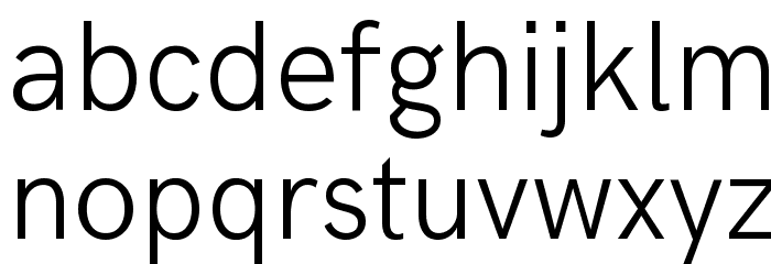 Acari Sans Light Font LOWERCASE