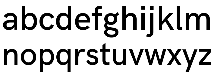Acari Sans Medium Font LOWERCASE