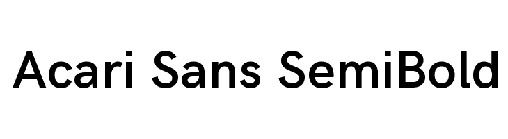 Acari Sans SemiBold Fuentes