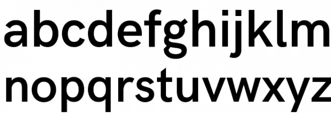 Acari Sans SemiBold Caratteri MINUSCOLO