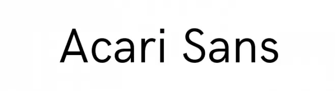 Acari Sans  Frei Schriftart Herunterladen