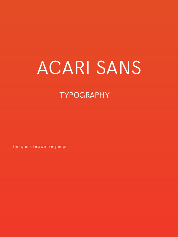 Acari Sans Poster