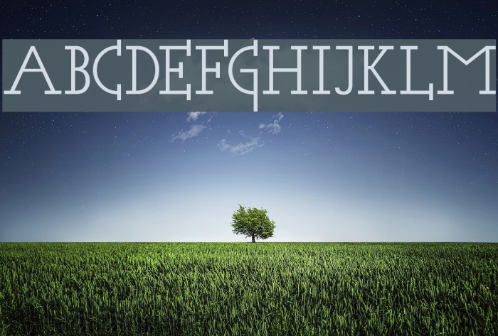 Acca Set Font examples