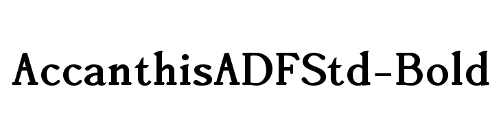 AccanthisADFStd-Bold Font