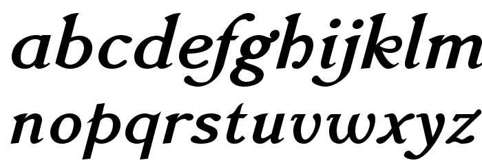 AccanthisADFStd-BoldItalic Font LOWERCASE