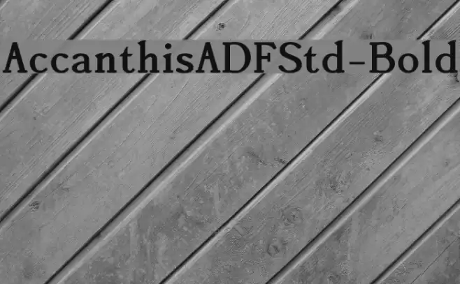 AccanthisADFStd-Bold Font examples