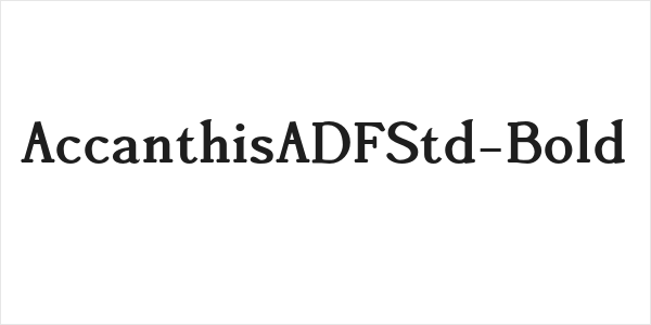 AccanthisADFStd-Bold Logo