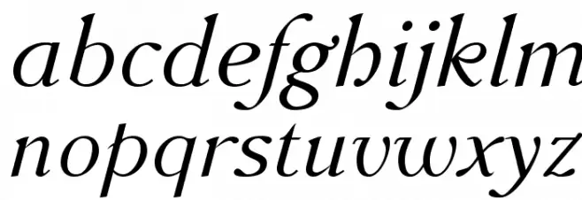 AccanthisADFStd-Italic फ़ॉन्ट लोअरकेस