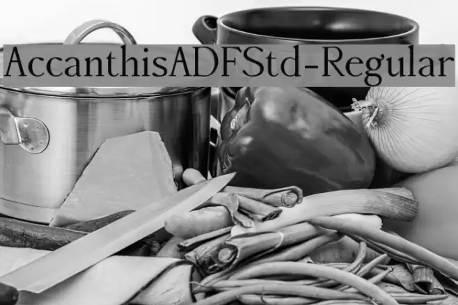 AccanthisADFStd-Regular Fuentes examples