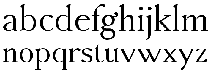 AccanthisADFStd-Regular Font LOWERCASE