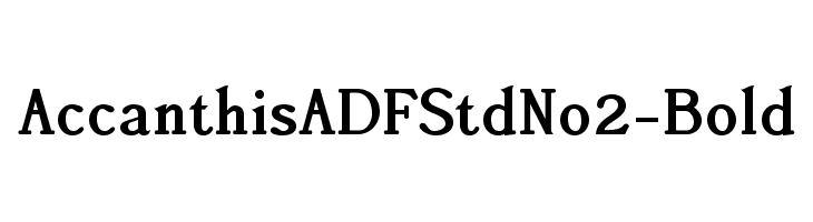 AccanthisADFStdNo2-Bold Font