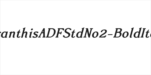 AccanthisADFStdNo2-BoldItalic Logo