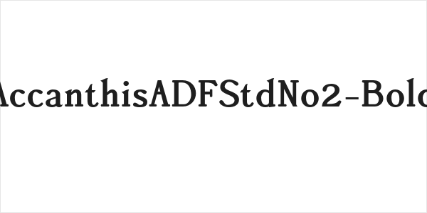 AccanthisADFStdNo2-Bold Logo