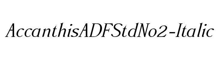 AccanthisADFStdNo2-Italic  Скачать бесплатные шрифты