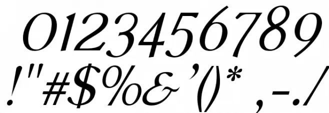 AccanthisADFStdNo2-Italic Font OTHER CHARS