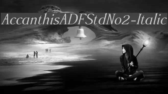 AccanthisADFStdNo2-Italic Font examples