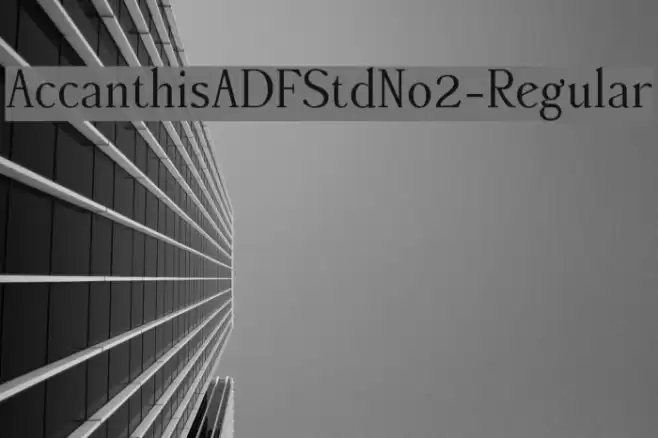 AccanthisADFStdNo2-Regular Fuentes examples