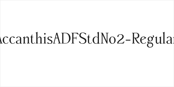 AccanthisADFStdNo2-Regular Logo