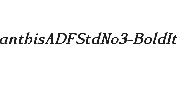 AccanthisADFStdNo3-BoldItalic Logo