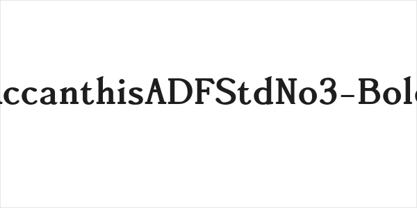 AccanthisADFStdNo3-Bold Logo