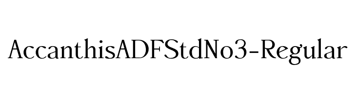 AccanthisADFStdNo3-Regular 