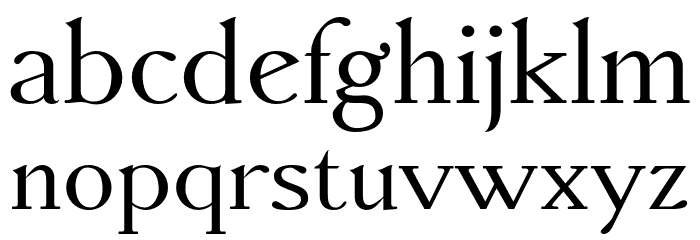 AccanthisADFStdNo3-Regular Font LOWERCASE