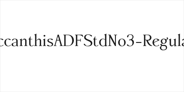 AccanthisADFStdNo3-Regular Logo