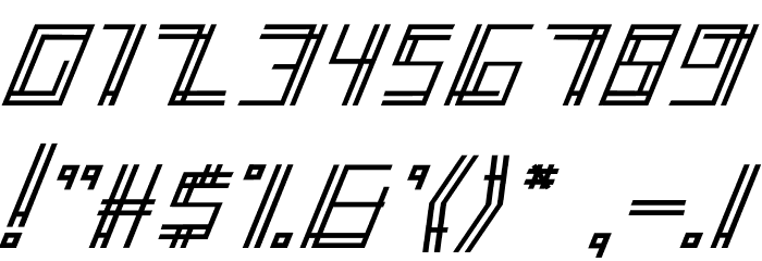 Accelera Font OTHER CHARS
