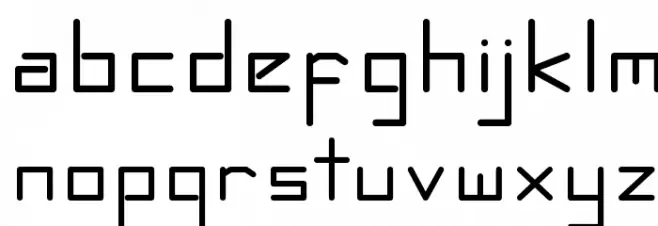 Accelerando Font LOWERCASE