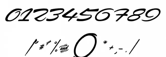 Acceleration & Reaction Font OTHER CHARS