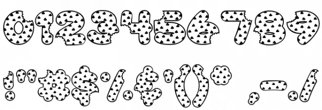 Accent Cookie Dough Fonte OUTROS PERSONAGENS