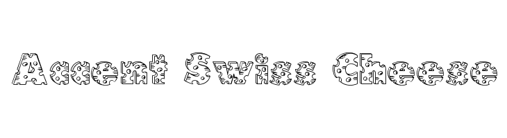 Accent Swiss Cheese Font