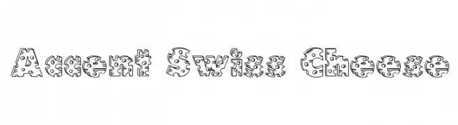 Accent Swiss Cheese  Frei Schriftart Herunterladen