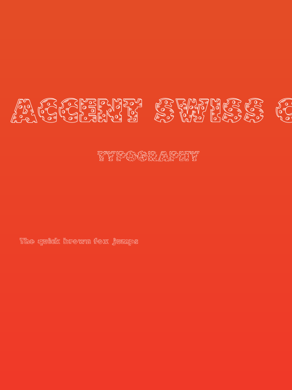 Accent Swiss Cheese Poster