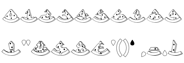 Accent Watermelon Font OTHER CHARS