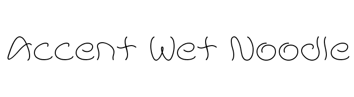 Accent Wet Noodle  免费字体下载