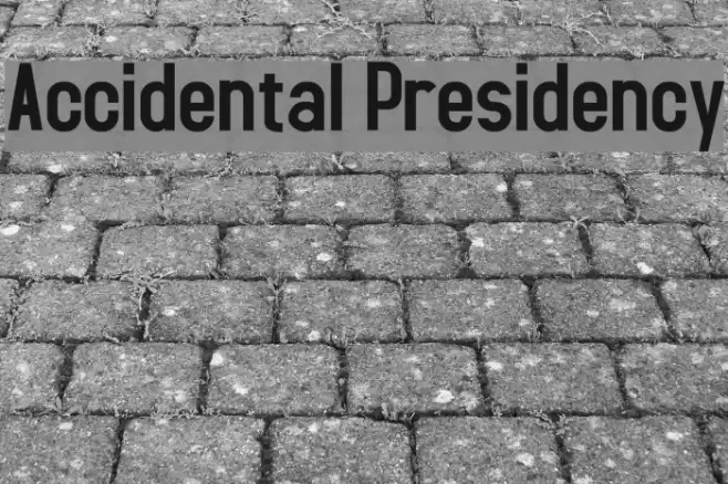 Accidental Presidency Fonte examples