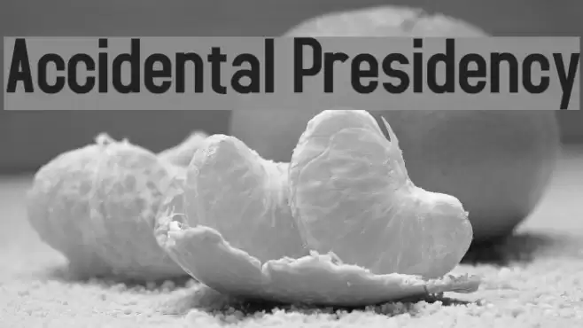 Accidental Presidency Fonte examples
