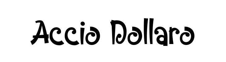 Accio Dollaro  नि: शुल्क फ़ॉन्ट्स डाउनलोड