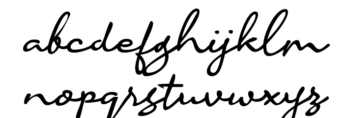 Accountant Signature Font LOWERCASE