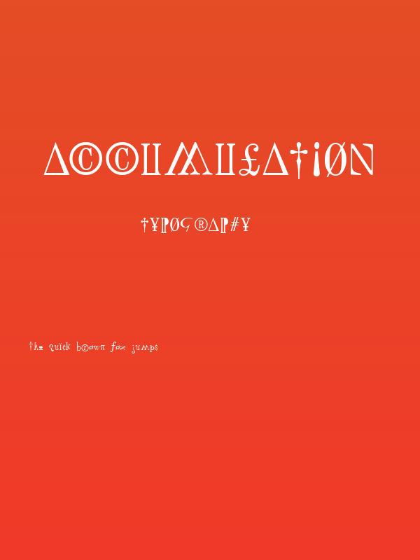 Accumulation Poster