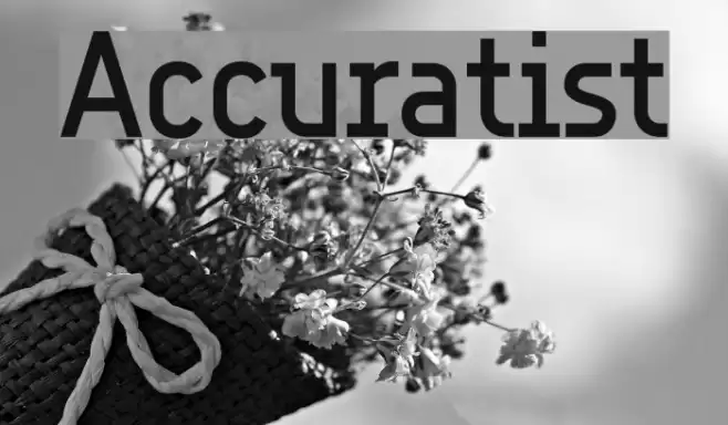 Accuratist Font examples
