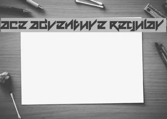 Ace Adventure Regular Font examples