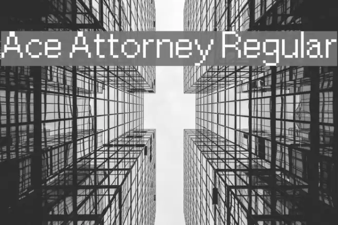 Ace Attorney Regular Font examples
