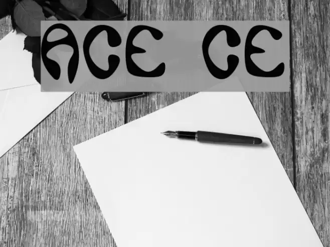 Ace Crikey خط examples